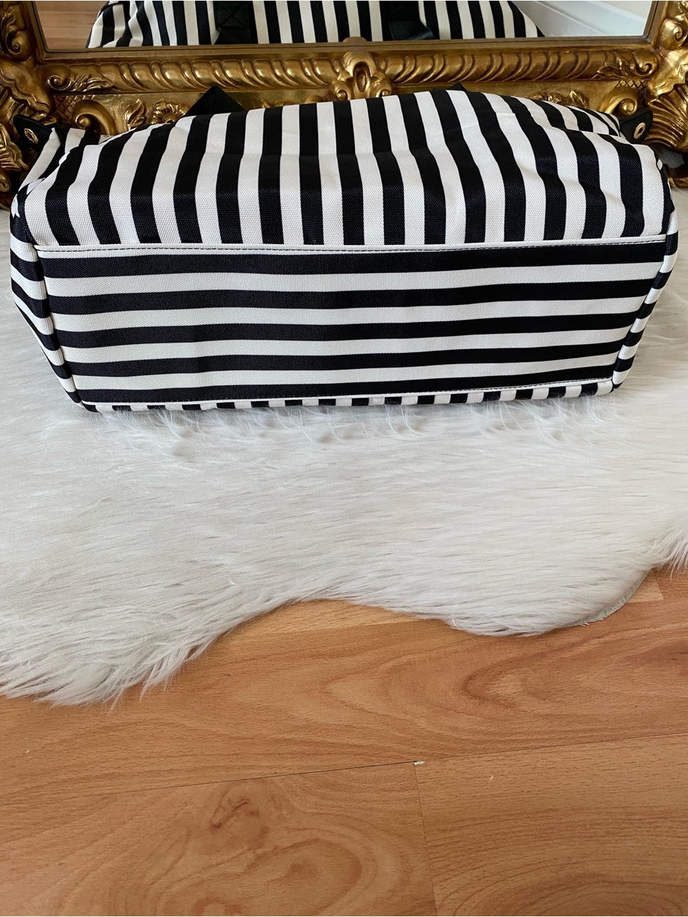 Alice + Olivia By Stacey Bendet Striped Duffel Bag - Picture 7 of 13